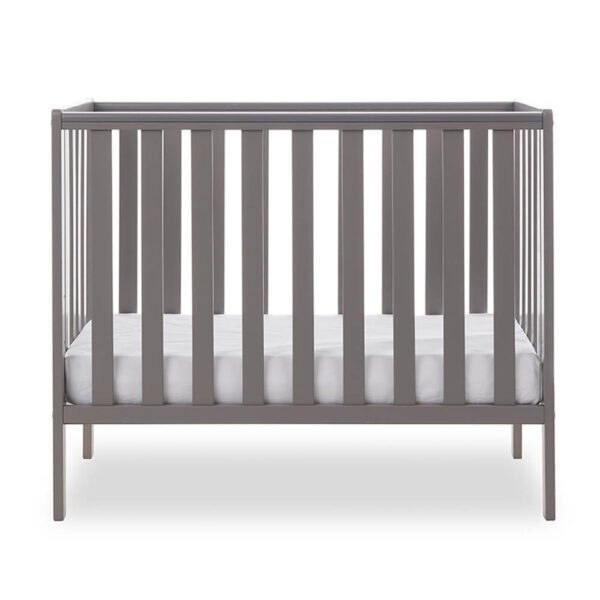 Obaby Bantam Space Saver Cot + Fibre Mattress - Taupe Grey - Image 4